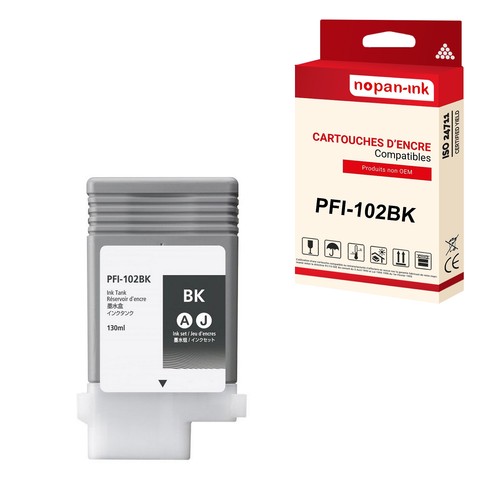 Cartouche canon pfi 102bk - canon, pfi-102bk