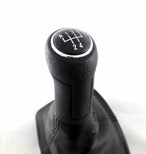 pour VW POLO 9N /9N3 2001- POMMEAU LEVIER DE VITESSE 5 VITESSES SOUFFLET CHROME