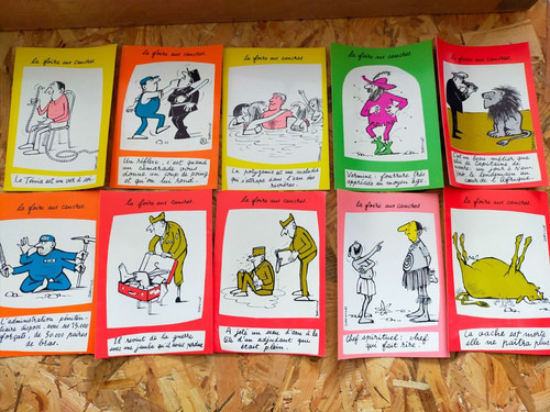 Lot cartes foire aux - 10,