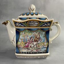 SADLER Théière en porcelaine William SHAKESPEARE A midsummer night's dream bleu