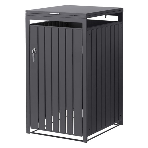 Abri pour poubelles - , acier
