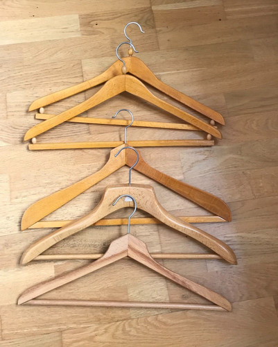 Lot anciens cintres - cintres, bois