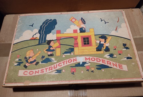 Ancienne boîte jeux - boîte, de