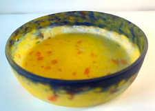 Ancienne coupe en pate de verre signée Muller Frères Lunéville : deb XXe