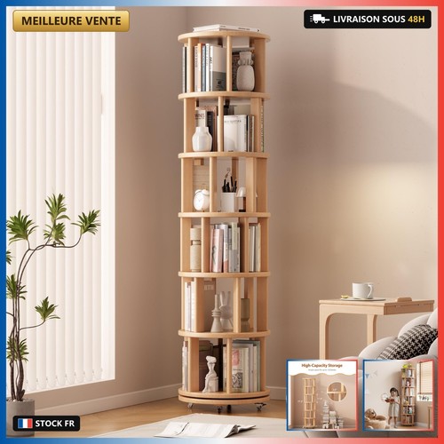 Bibliothèque rotative naturel - bibliothèque,