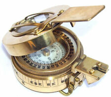 Ancienne boussole militaire nautique laiton vintage collection nouveau style ...