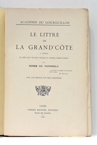 Puitspelu littré la - le,