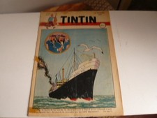 Hebdo TINTIN n° 8   du 16 / 12/1948     Edition française  COUVERTURE HERGE