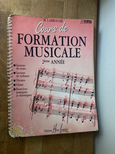Cours formation musicale - cours, de