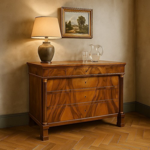 Commode empire ancienne noyer - commode,