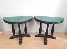 N. 2 consoles demi-lune en