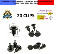20 Clips Agrafe Fixation