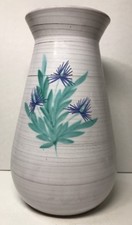 Vase Vintage Décor Chardons Vallauris Marie Madeleine Jolly H 26 D 15 Cm