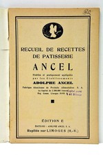 Recueil de recettes de patisserie Ancel Limoges