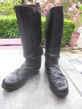 bottes en cuir gendarmerie , armée .