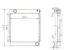 RADIATEUR EAU JCB 8008 MICRO