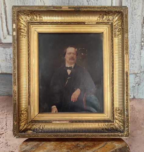 Portrait xixeme huile sur - xixeme,