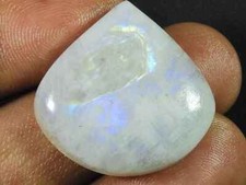 Cabochon de poire en pierre de lune arc-en-ciel naturel AAA pierre précieuse ...