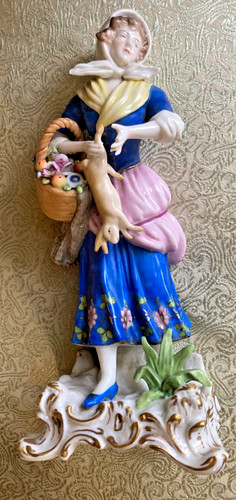 Meissen like porcelain girl - porcelain,
