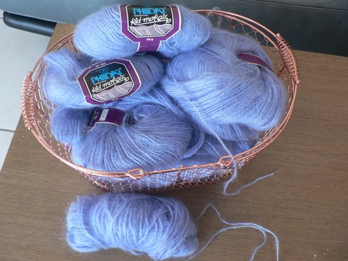 Lot pelotes kid mohair - de,
