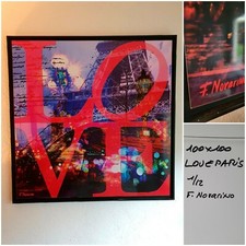 Photographie pop art de Fabien Novarino /LOVE PARIS /Numéroté 1/12.