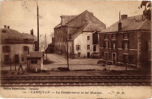 Cpa carignan la gendarmerie - carignan,