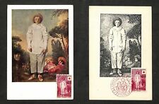 2 FDC - Cartes MAXIMUM - PREMIER JOUR - "Gilles" de WATTEAU - EPINAL - 1959