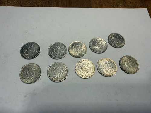 Lot pièces francs - lot,