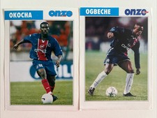 Cards – JAY-JAY OKOCHA 1998 & BARTHÉLÉMY OGBECHE 2002 – PSG – Onze Mondial