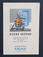 Ancienne carte parfumée HEURE