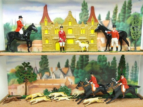 Diorama chasse à courre - -,