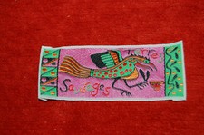 Etiquette tissée  - Terres sauvages  - oiseau  - couture - ÉCUSSON VETEMENT -