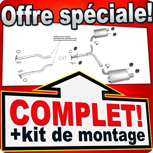 Ligne pot échappement pour - ligne,