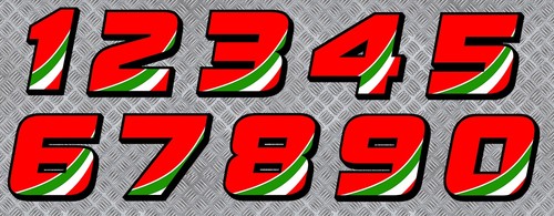 Sticker numero course racing - sticker,