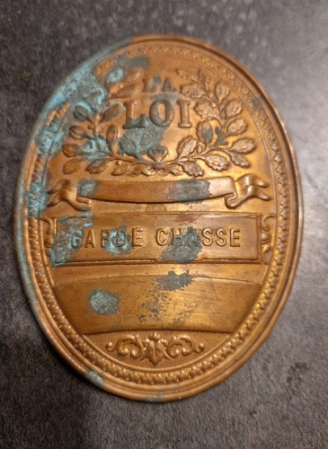 Plaque garde chasse ancienne - plaque,