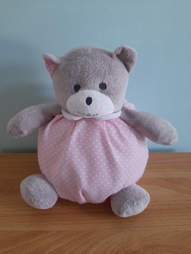Doudou boule ourson gris - doudou,