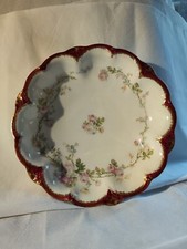 Charmant plaque d'armoire, peint à la main de Limoges,dim:24x6cm, bordure dorée