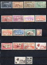 lot 18 timbres Guadeloupe