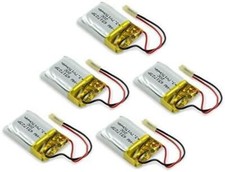 Lot de 5 Batteries LiPo 3,7V