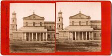 Italie.Roma.Rome.Basilique de St Paul.San Paolo.Photo Stereo albuminée 1870.