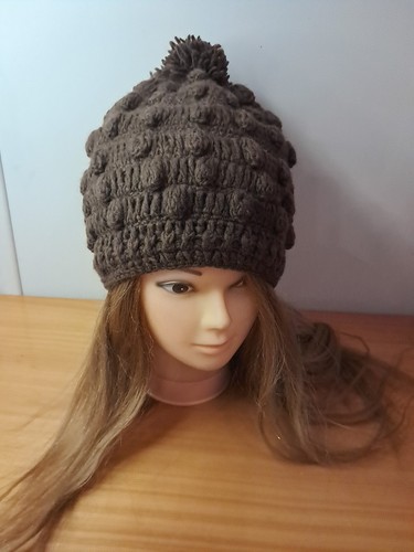 Bonnet femme pompon hiver - tu,