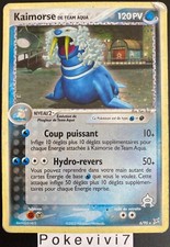 Carte Pokemon KAIMORSE 6/95 Holo Bloc EX Team Aqua VS Team Magma FR
