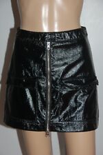 Jupe coloris noir vinyle zippée sexy soirée fête marque Pimkie taille 34 / 36