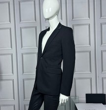 Great Dior Homme AW04 Hedi Slimane Thick WoolSkinny Fit Leather Collar Blazer