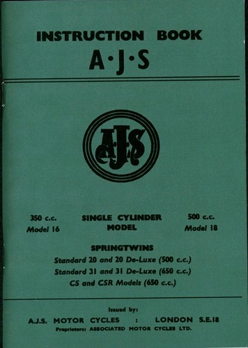 Ajs moto manualmodel - ajs,