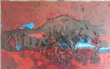 CHRISTOPHE CASSEL COTE ARTPRICE- AKOUN  ORIGINAL HUILE sur bois