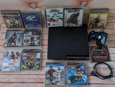 Console Sony PlayStation PS3, manette neuve et 17 jeux