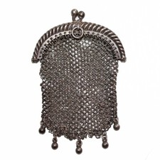 Aumônière bourse en argent