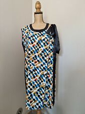 TREND BY CAPTAIN TORTUE : SUPERBE ROBE NOEUD À L' EPAULE BEL IMPRIMÉ 