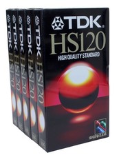 Lot 5 Video cassette TDK 120